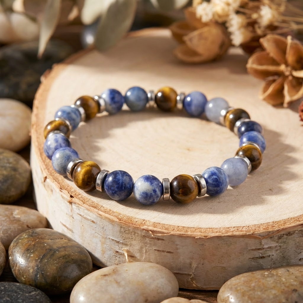 Sodalite & Tiger's Eye 'Uplift' Bracelet