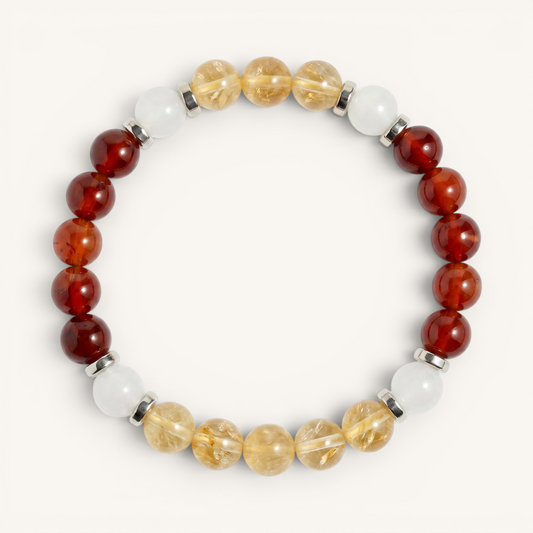Red Agate & Citrine 'Energize' Bracelet