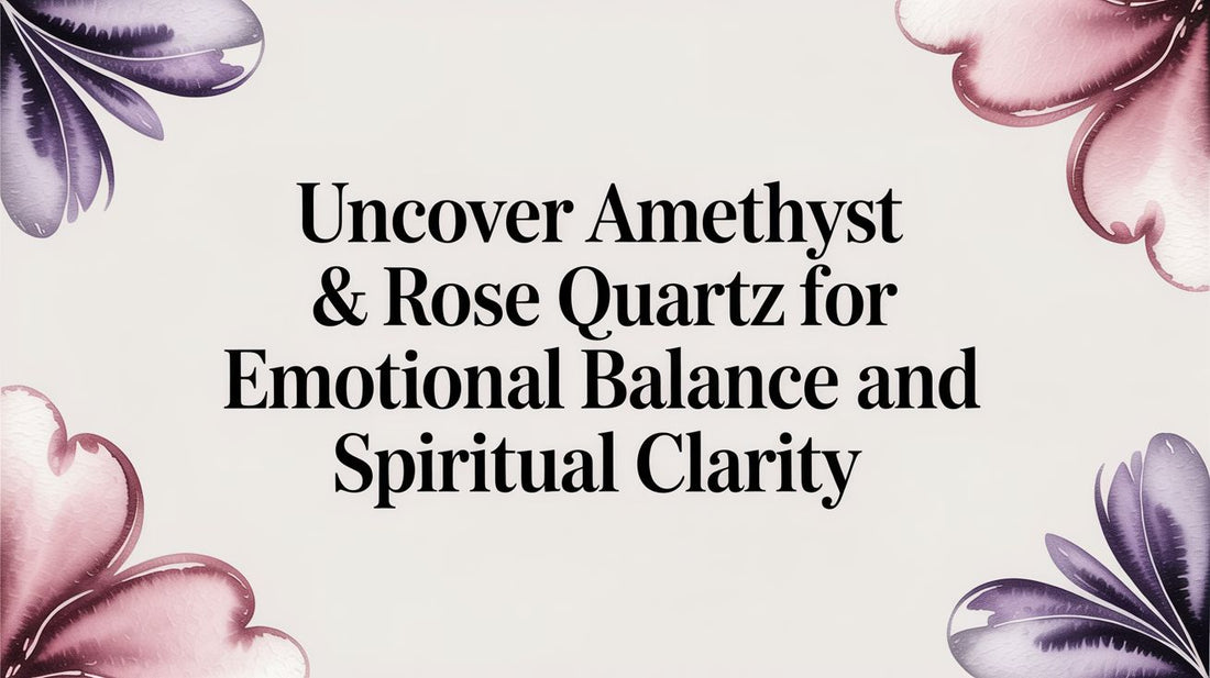 Uncover amethyst & rose quartz for emotional balance and spiritual clarity
