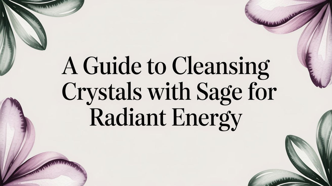 A Guide to Cleansing Crystals With Sage for Radiant Energy