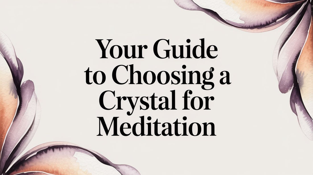 Your Guide to Choosing a Crystal for Meditation