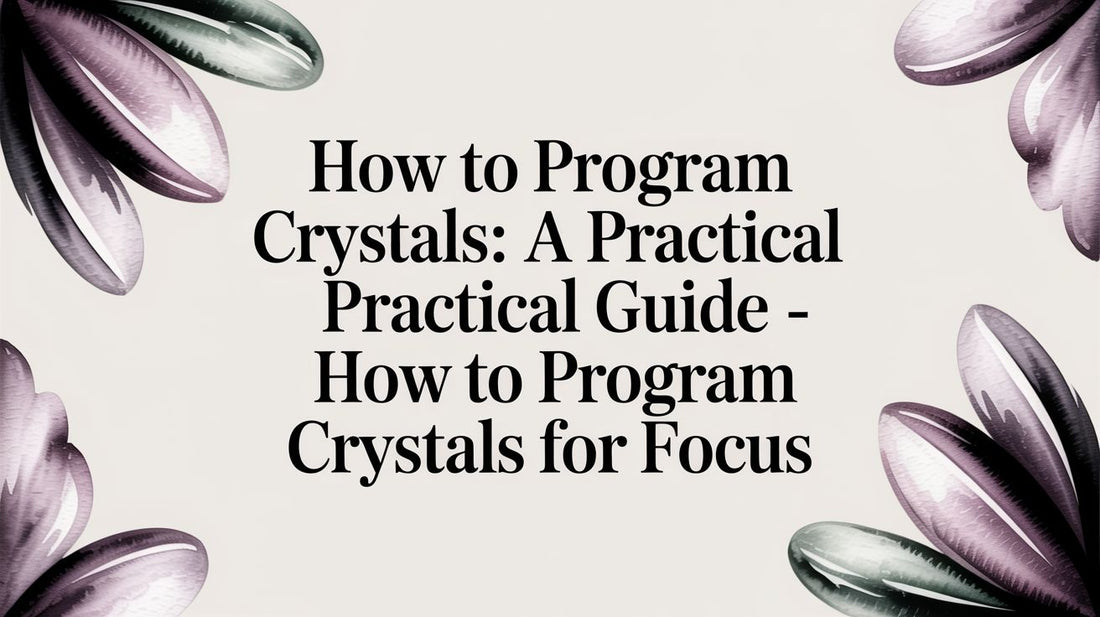 How to program crystals: A Practical Guide - how to program crystals for focus
