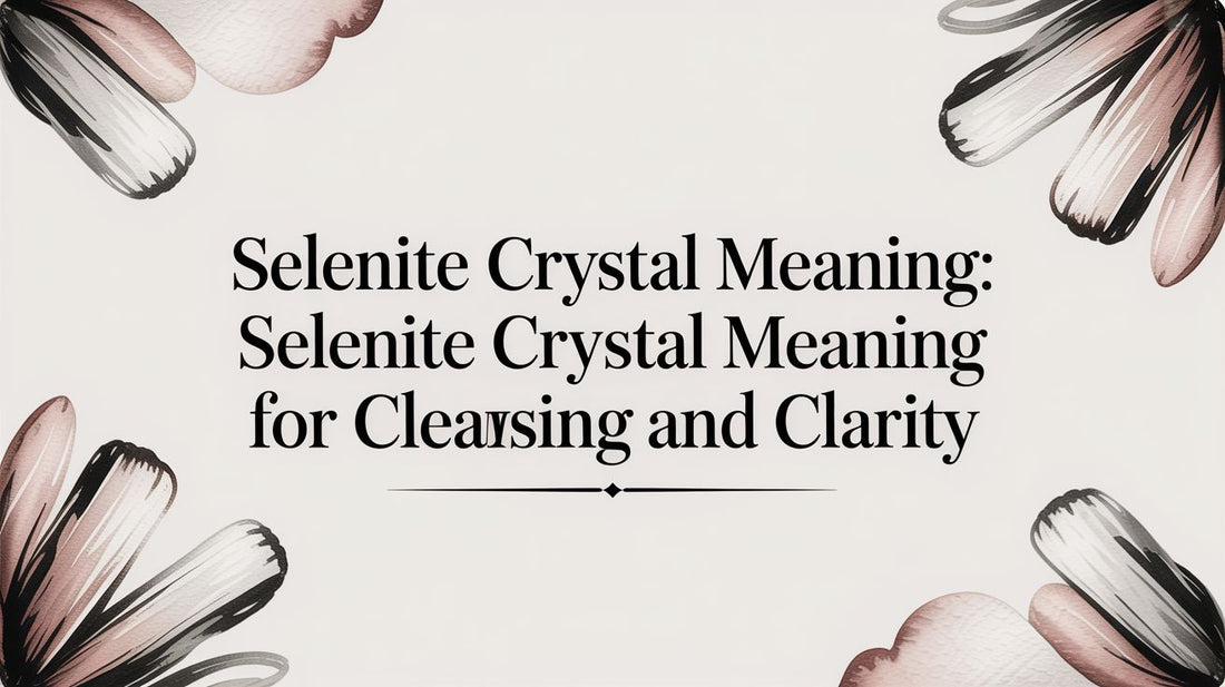 Selenite Crystal Meaning: selenite crystal meaning for cleansing and clarity