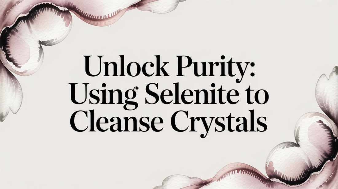 Unlock Purity: Using Selenite to Cleanse Crystals