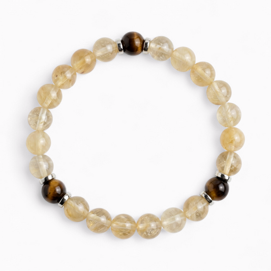 Tiger's Eye & Citrine 'Spark' Bracelet