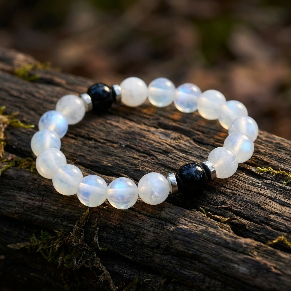 White Jade & Opalite 'Gentle Clarity' Bracelet