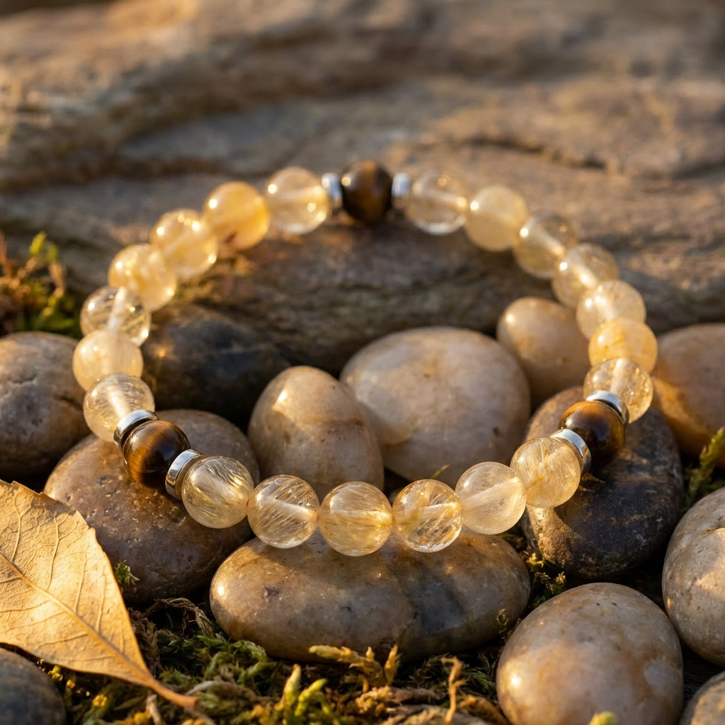 Tiger's Eye & Citrine 'Spark' Bracelet
