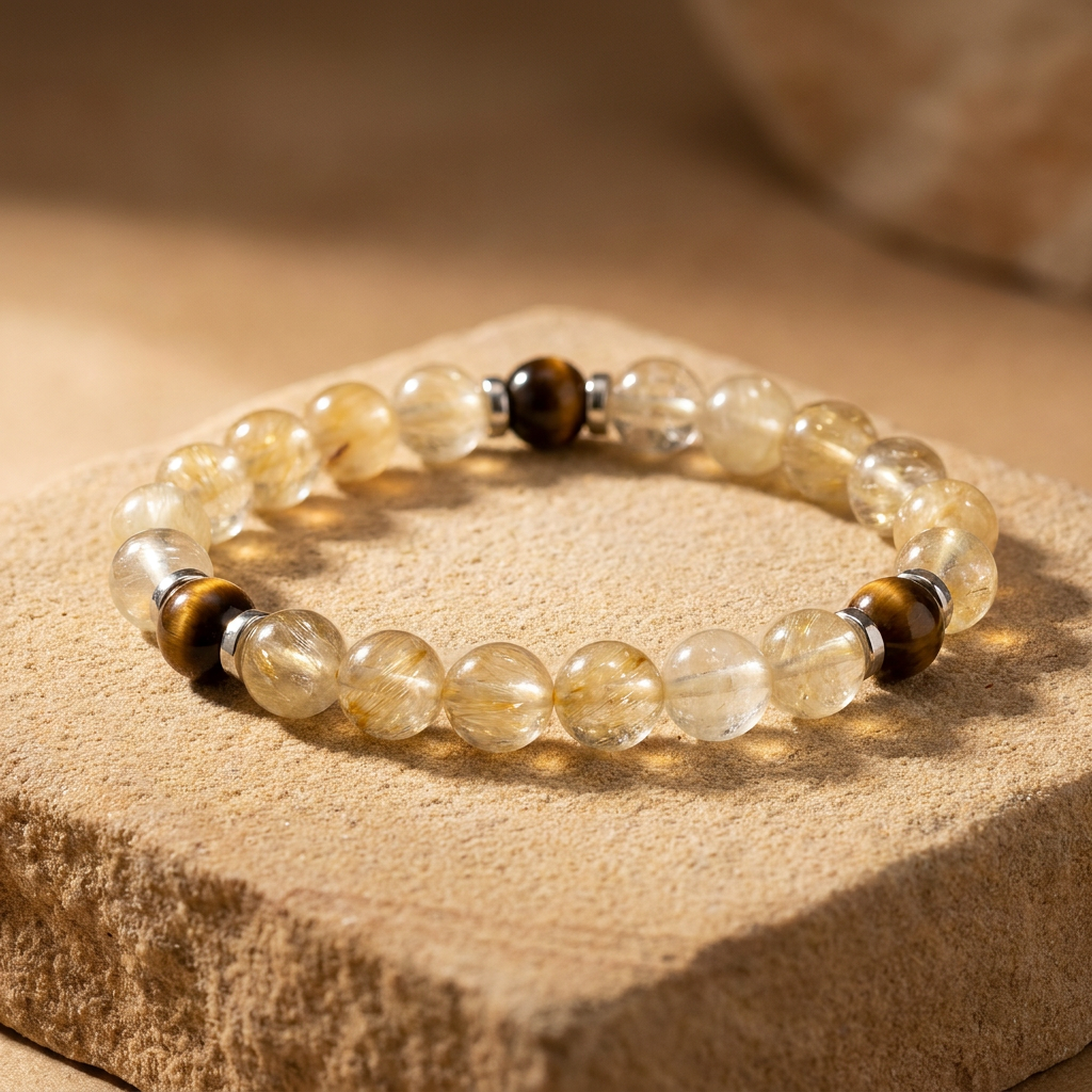 Tiger's Eye & Citrine 'Spark' Bracelet