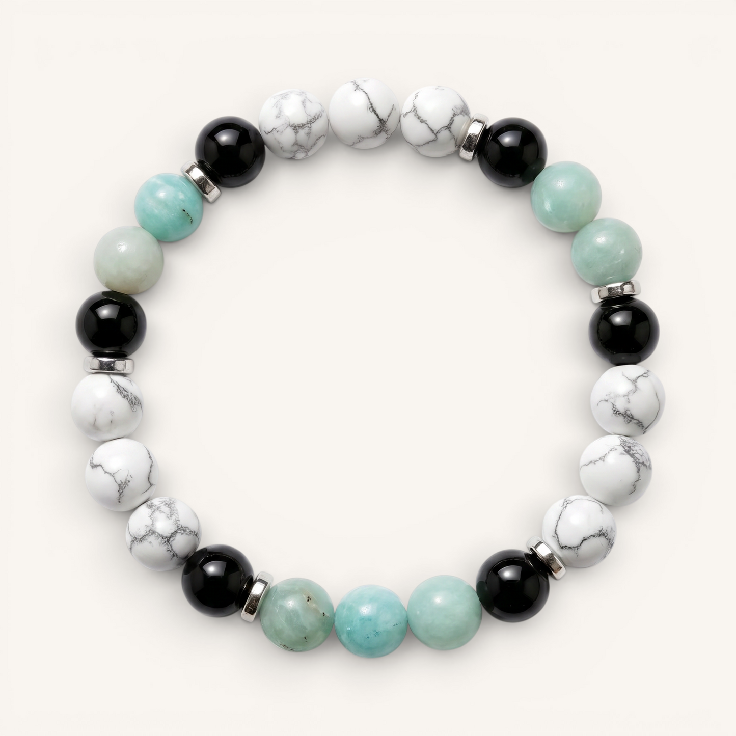 Amazonite & Howlite 'Soothing Shield' Bracelet