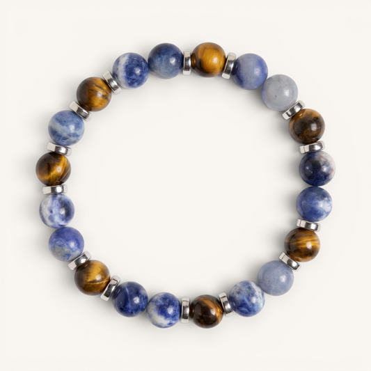 Sodalite & Tiger's Eye 'Uplift' Bracelet