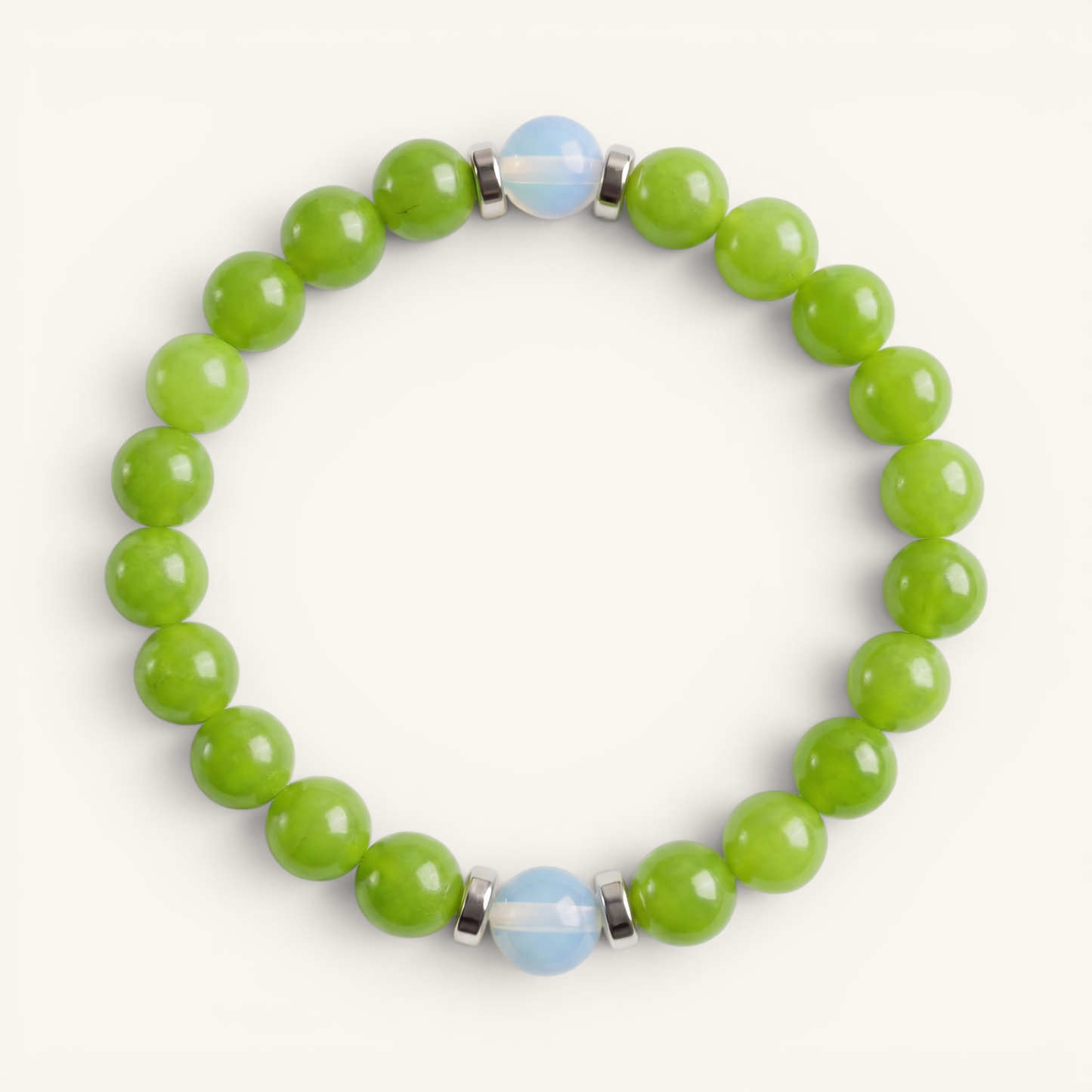 Green Chalcedony & Opalite 'Fresh Start' Bracelet