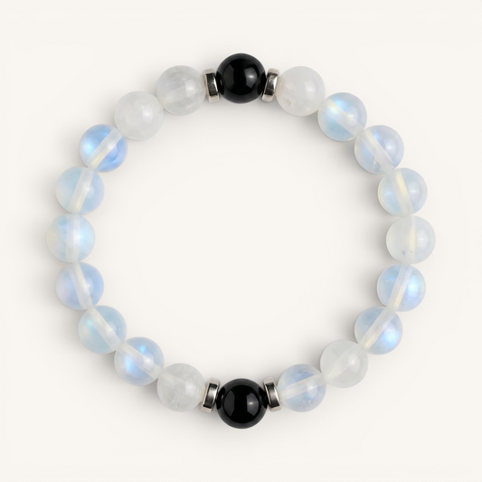 White Jade & Opalite 'Gentle Clarity' Bracelet