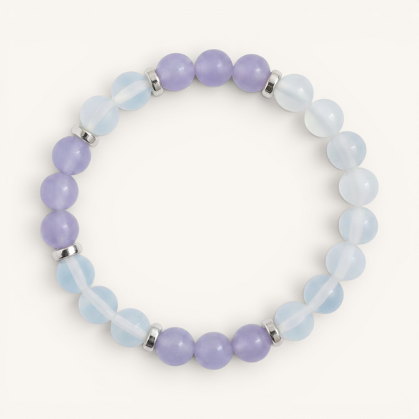 Opalite & Violet Chalcedony 'Peaceful Glow' Bracelet