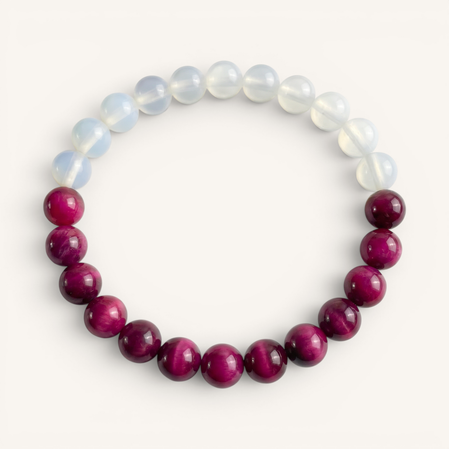 Pink Tiger's Eye & Opalite 'Optimism' Bracelet