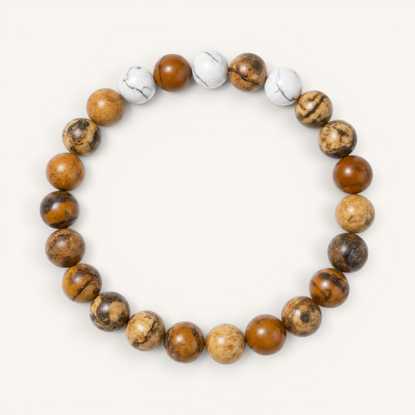 Picture Jasper & Howlite 'Serenity Flow' Bracelet