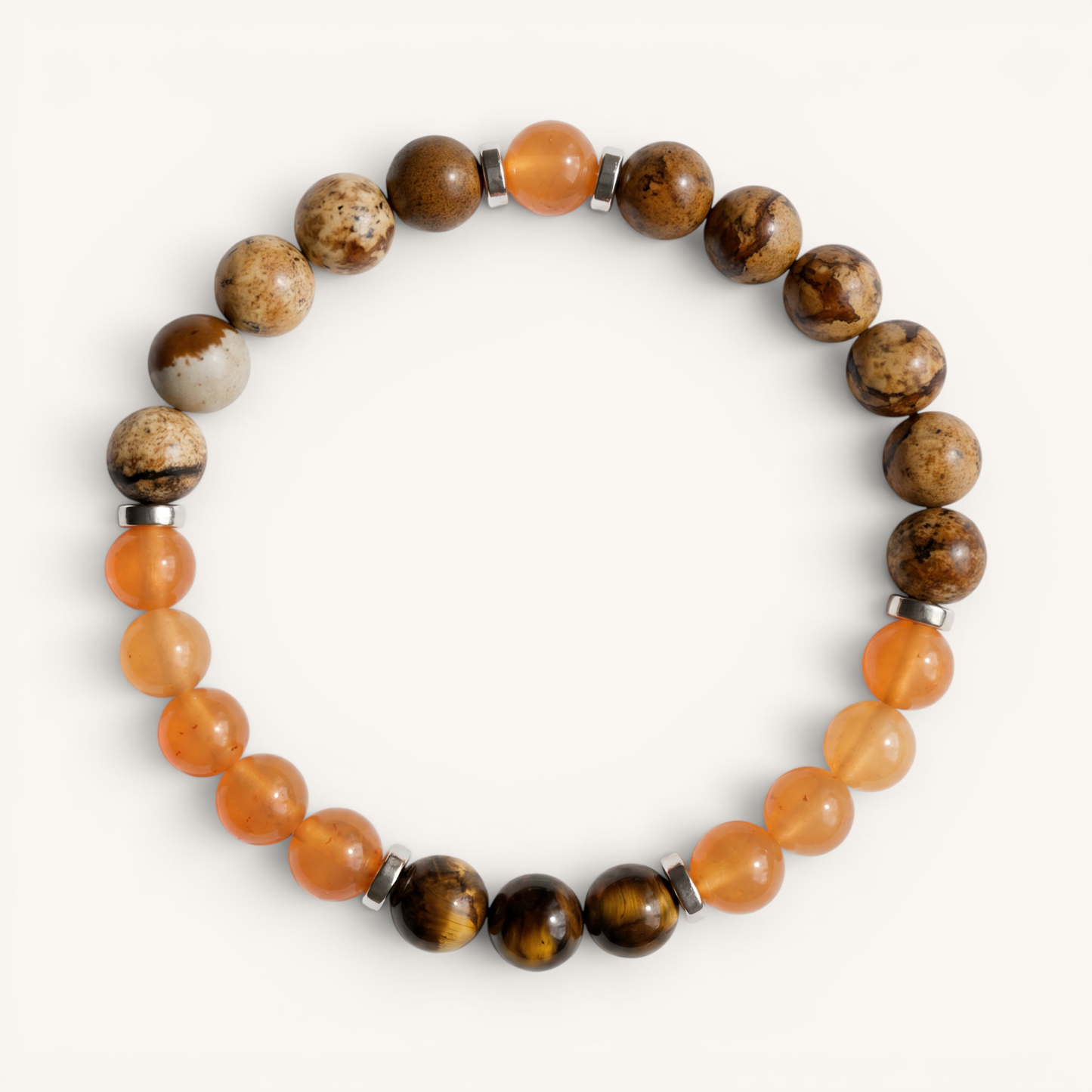 Tiger's Eye & Orange Chalcedony 'Empowerment' Bracelet