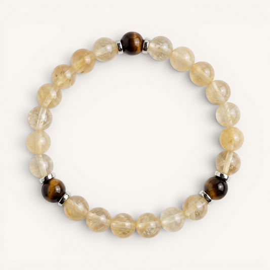 Tiger's Eye & Citrine 'Spark' Bracelet