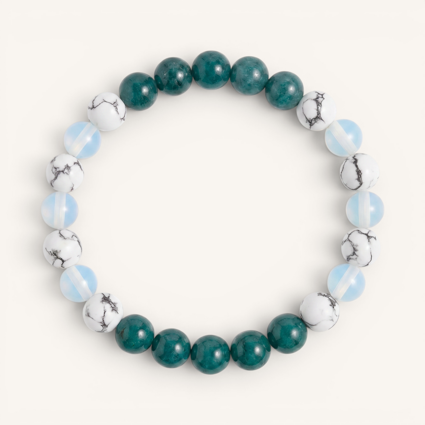 Howlite & Apatite 'Quiet Mind' Bracelet