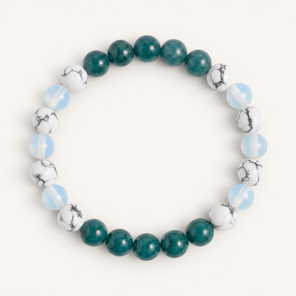 Howlite & Apatite 'Quiet Mind' Bracelet