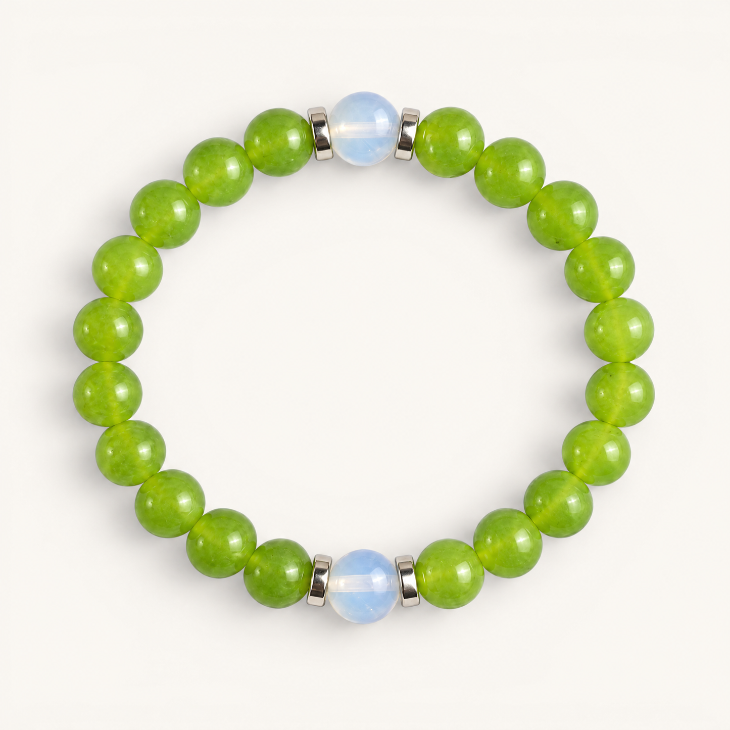 Green Chalcedony & Opalite 'Fresh Start' Bracelet