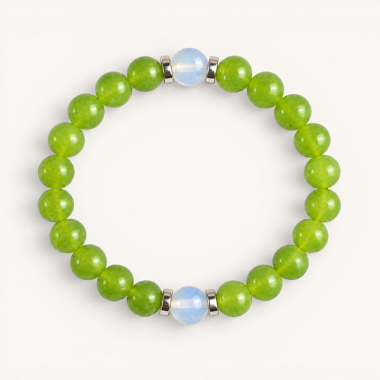 Green Chalcedony & Opalite 'Fresh Start' Bracelet
