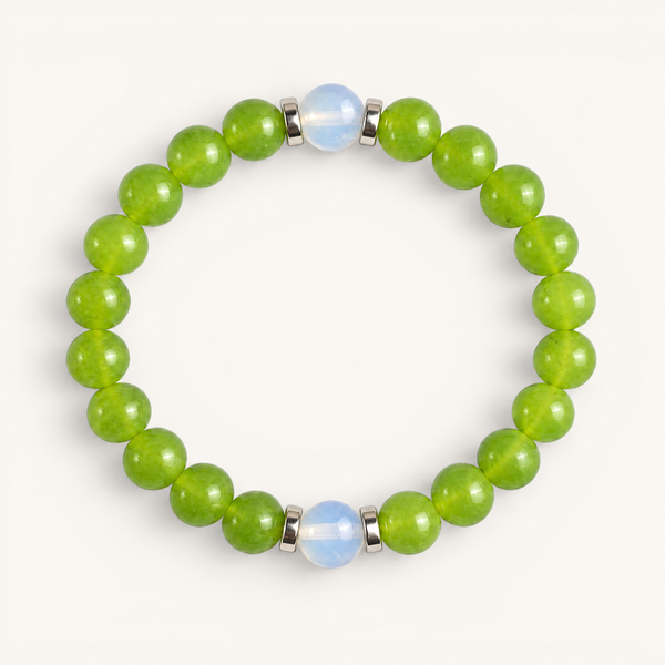 Green Chalcedony & Opalite 'Fresh Start' Bracelet