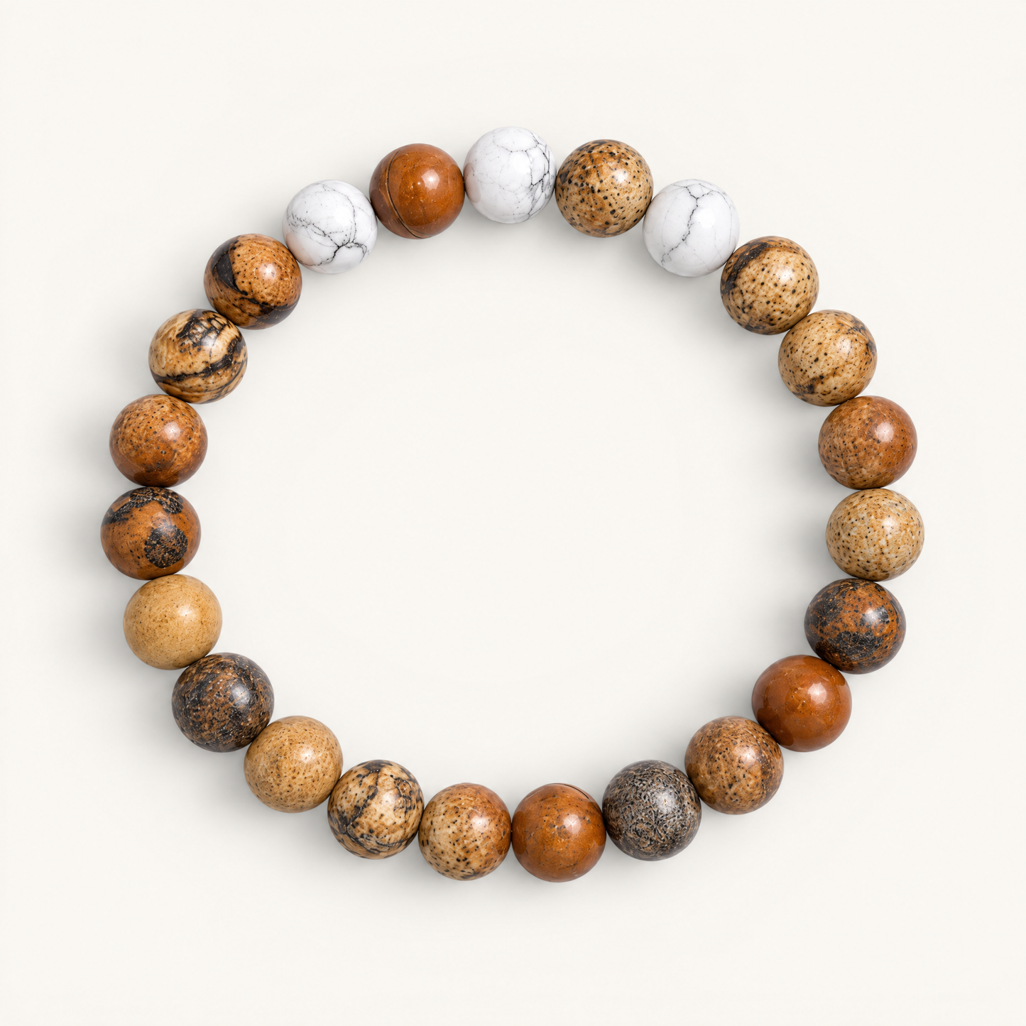 Picture Jasper & Howlite 'Serenity Flow' Bracelet