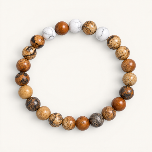 Picture Jasper & Howlite 'Serenity Flow' Bracelet