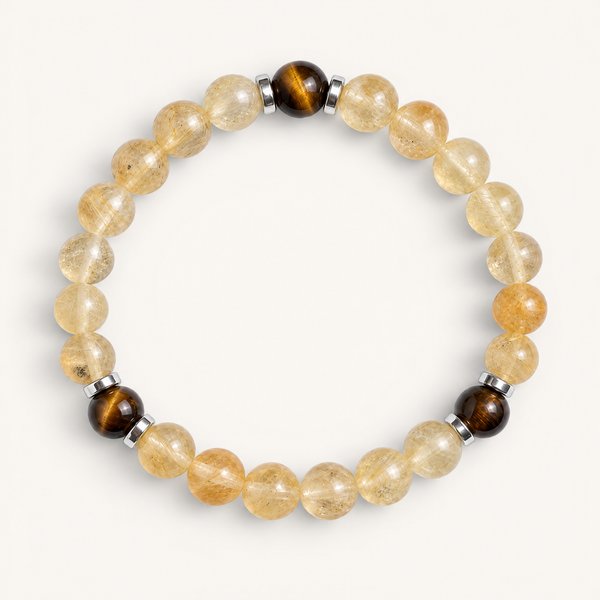 Tiger's Eye & Citrine 'Spark' Bracelet
