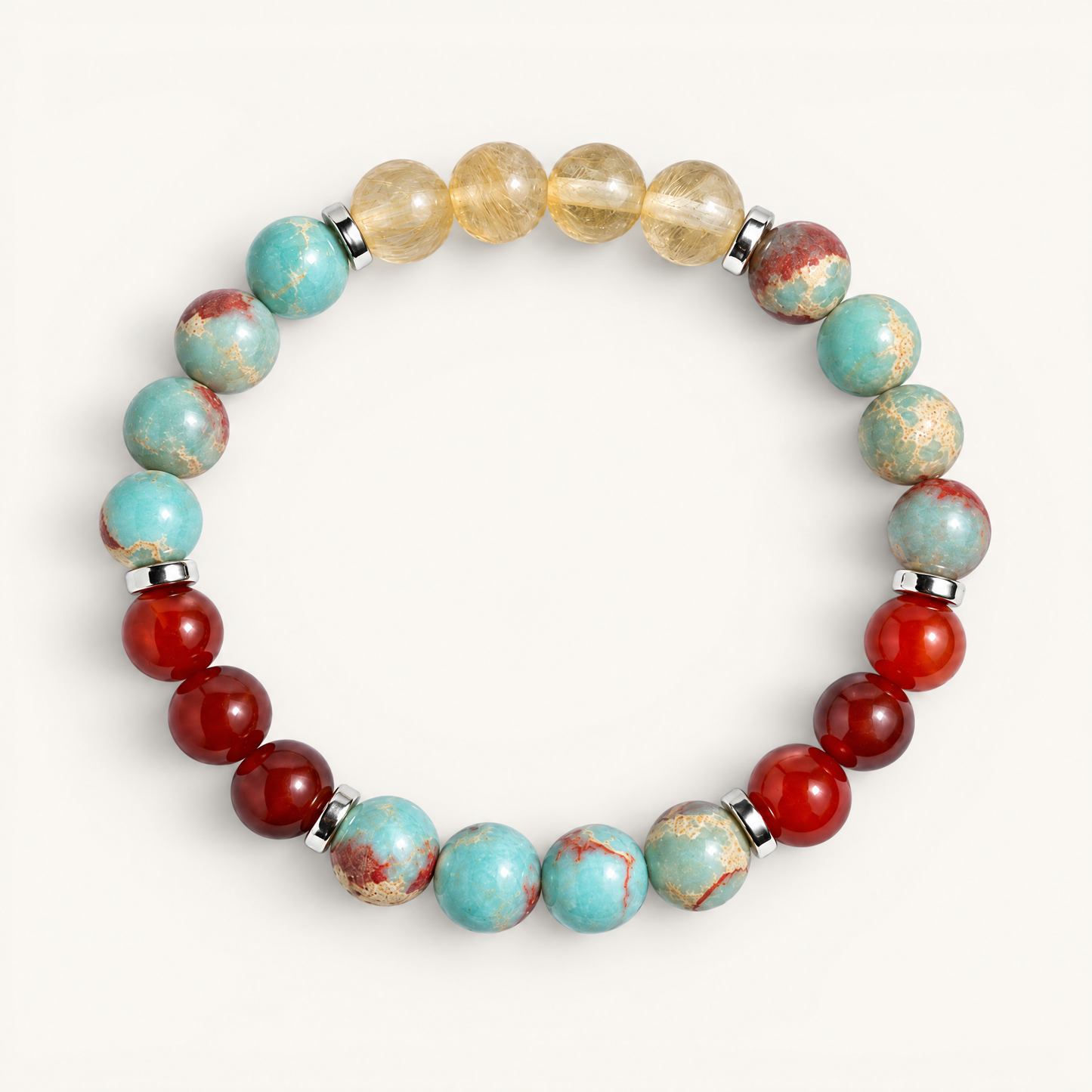 Citrine & Red Agate 'Motivation' Bracelet