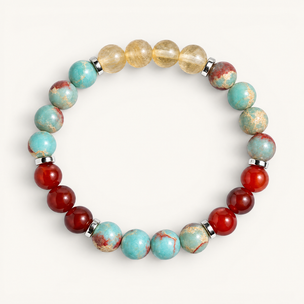 Citrine & Red Agate 'Motivation' Bracelet