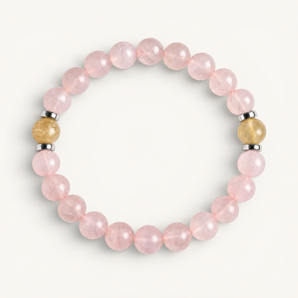 Rose Quartz & Citrine 'Heartshine' Bracelet
