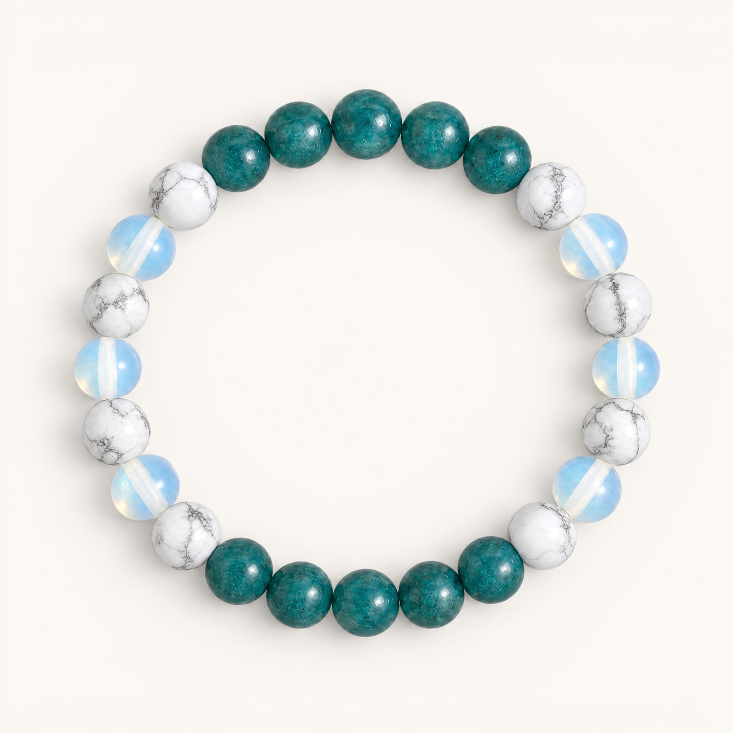 Howlite & Apatite 'Quiet Mind' Bracelet