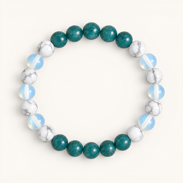 Howlite & Apatite 'Quiet Mind' Bracelet