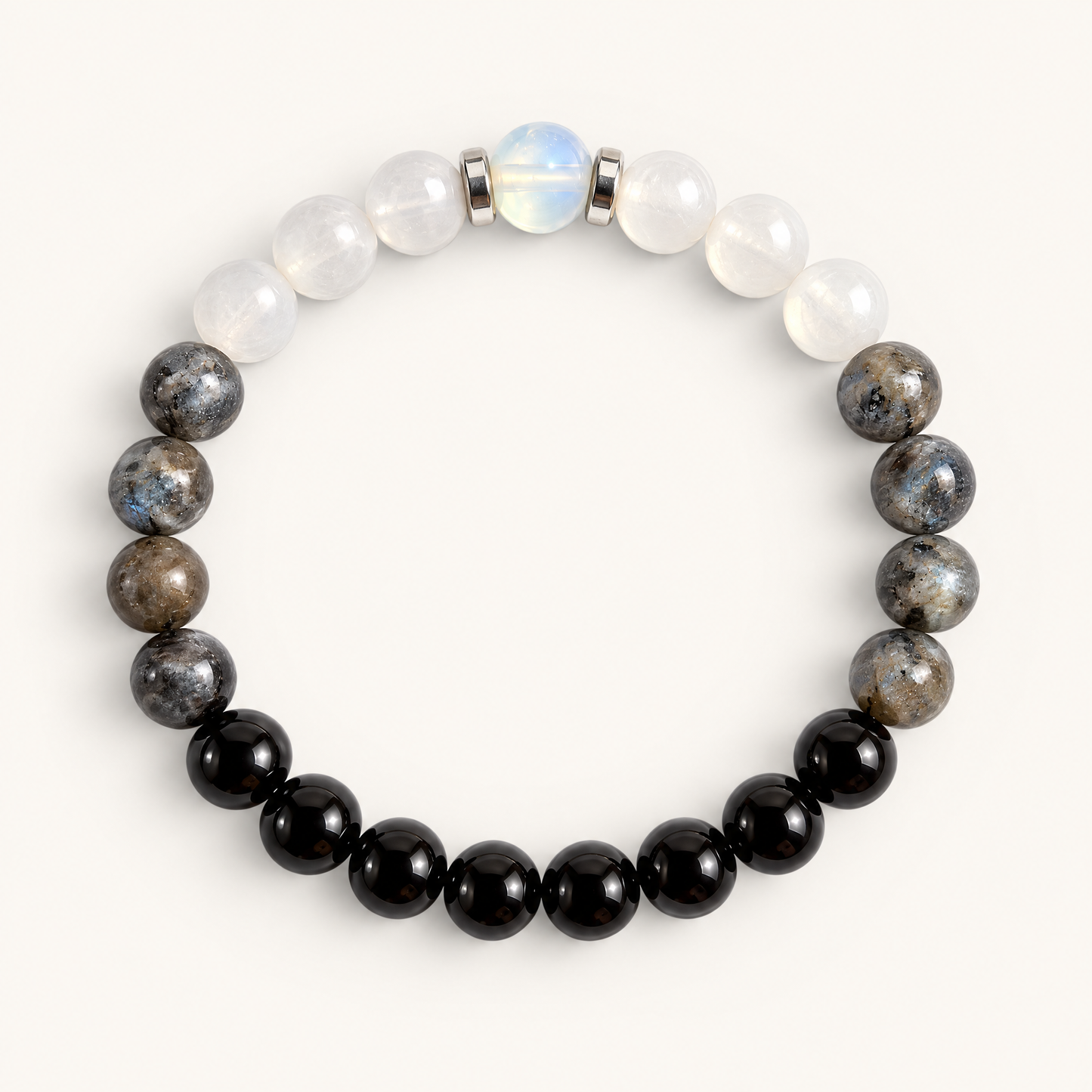Obsidian & Opalite 'Emerge' Bracelet