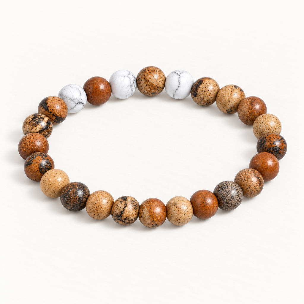 Picture Jasper & Howlite 'Serenity Flow' Bracelet