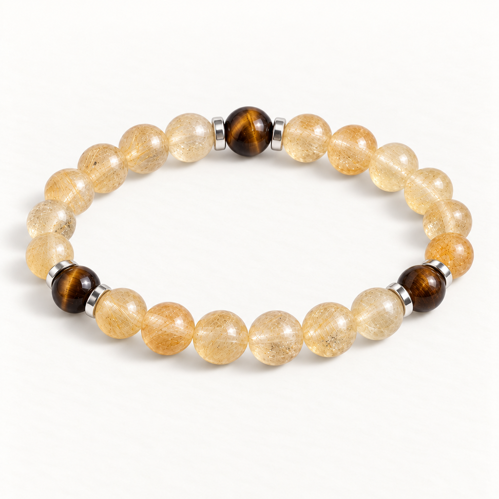Tiger's Eye & Citrine 'Spark' Bracelet