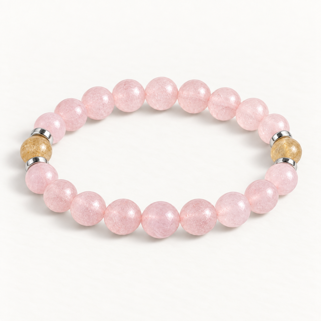 Rose Quartz & Citrine 'Heartshine' Bracelet