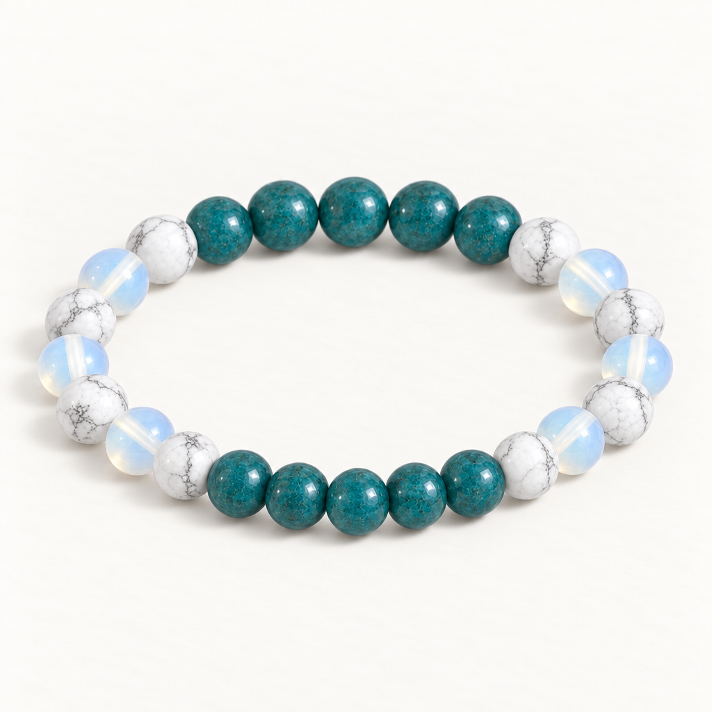 Howlite & Apatite 'Quiet Mind' Bracelet