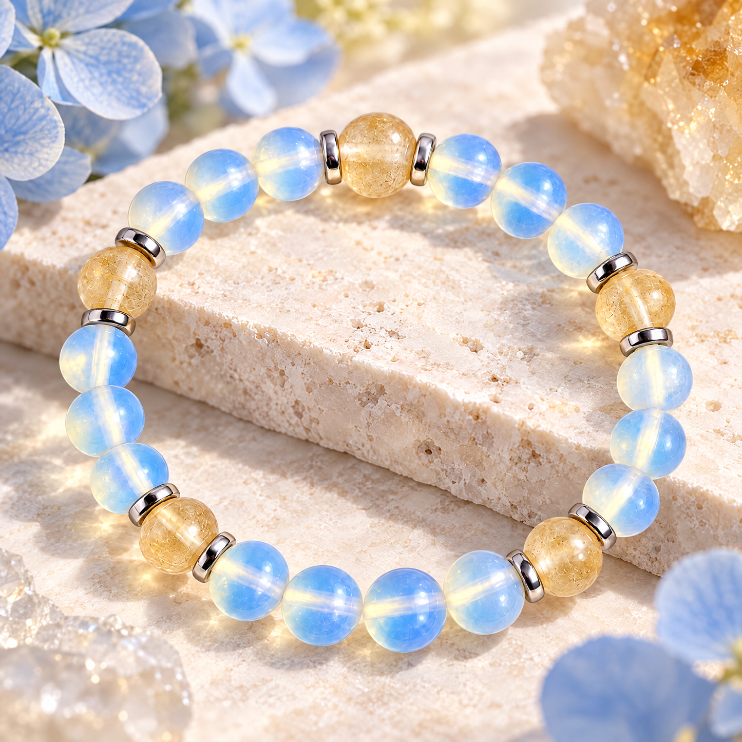 Citrine & Opalite 'Radiant Focus' Bracelet