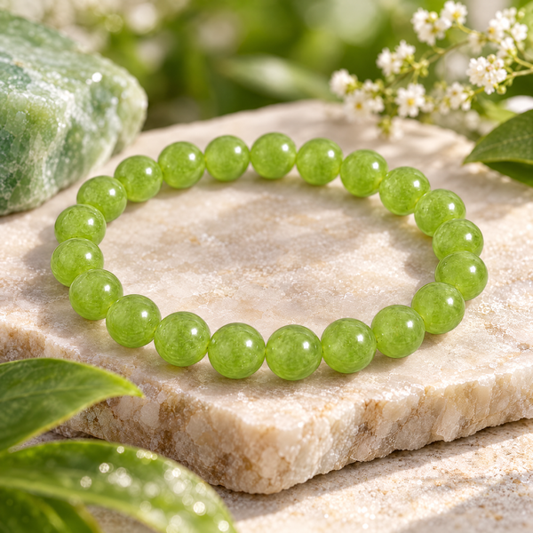 Fruit Green Chalcedony 'Thrive' Bracelet