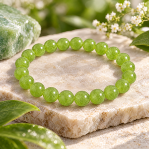 Fruit Green Chalcedony 'Thrive' Bracelet