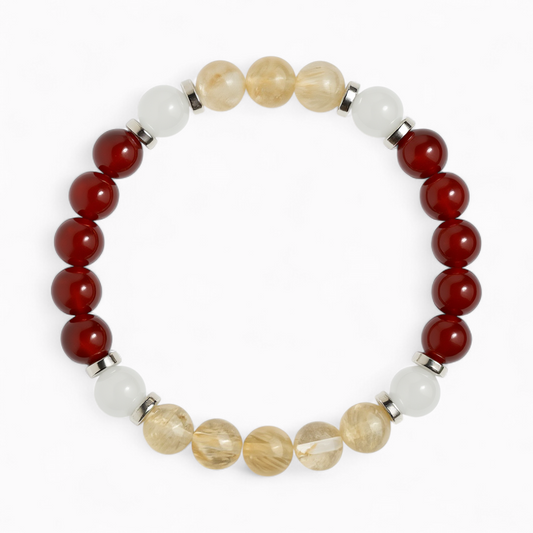 Red Agate & Citrine 'Energize' Bracelet
